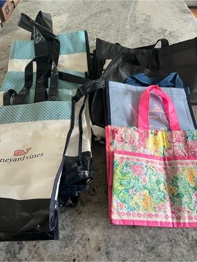 Lot/Bundle of 8 Reusable Shopping Bags